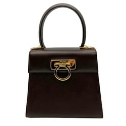 Salvatore Ferragamo Gancini Shoulder Bag AQ-21 2193 Brown Women's Bags