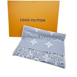 LOUIS VUITTON Louis Vuitton LV Essential Monogram Scarf Stole Grey 100% Wool 22AW Women's Men's