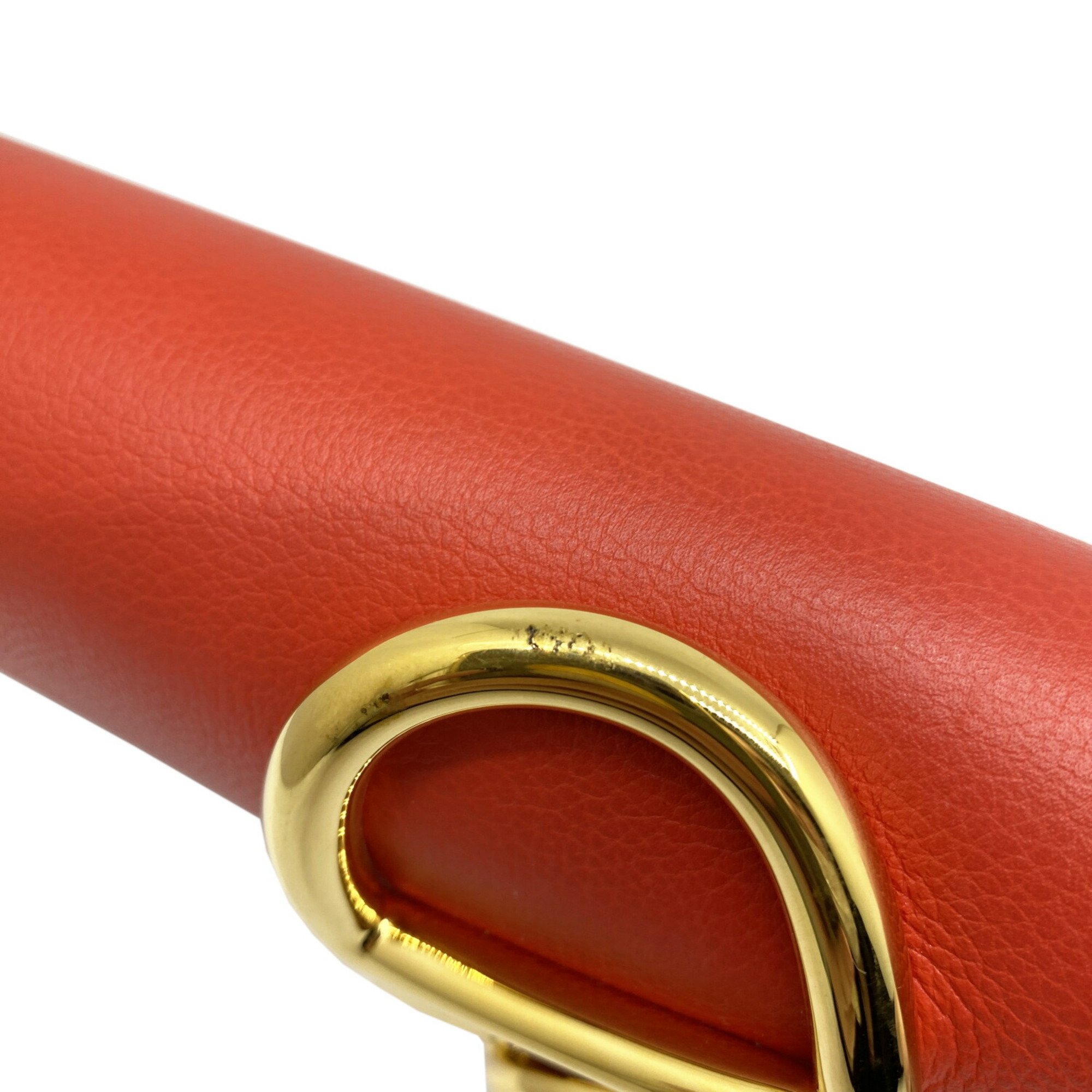 HERMES Hermes Ege Evercolor Red Rouge Tomato Clutch Bag X Stamp 2016 Chaine d'Ancre Women's