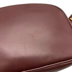 Cartier Must Line Shoulder Bag Leather Bordeaux