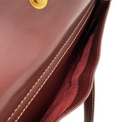 Cartier Must Line Shoulder Bag Leather Bordeaux