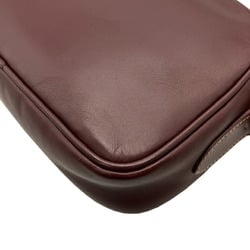 Cartier Must Line Shoulder Bag Leather Bordeaux