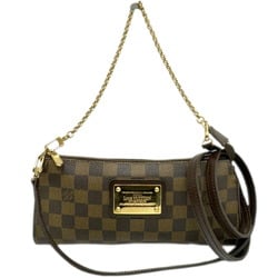 LOUIS VUITTON Louis Vuitton Eva Damier Ebene Shoulder Bag N55213