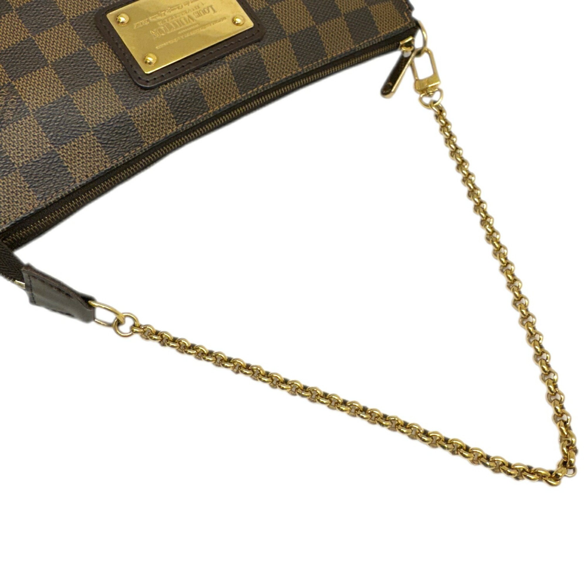 LOUIS VUITTON Louis Vuitton Eva Damier Ebene Shoulder Bag N55213