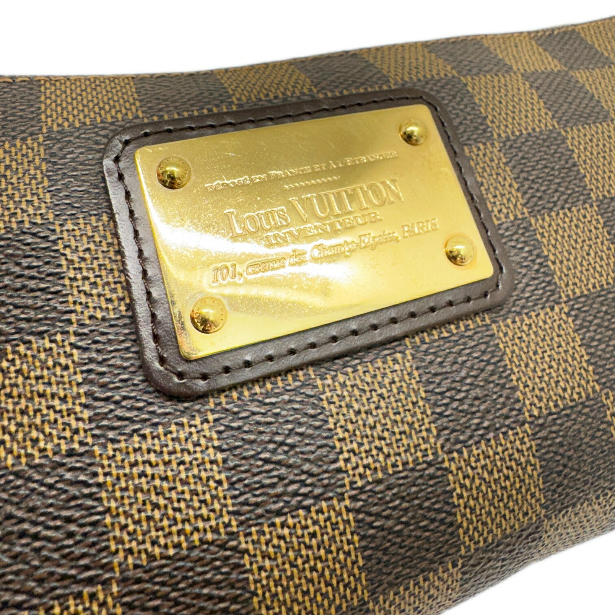 LOUIS VUITTON Louis Vuitton Eva Damier Ebene Shoulder Bag N55213