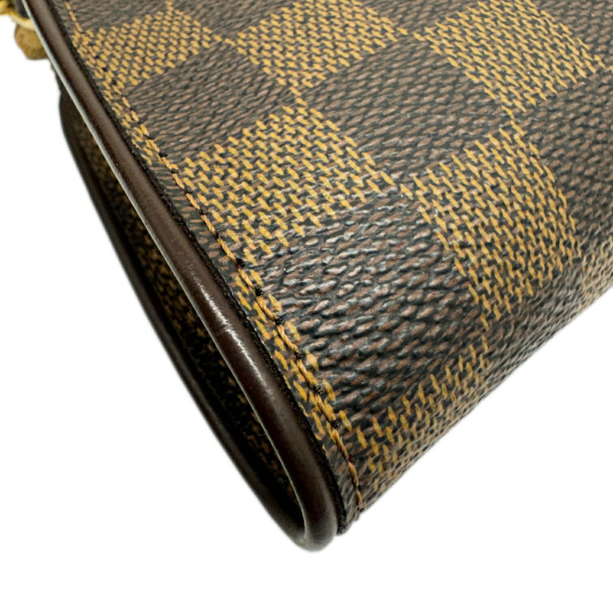 LOUIS VUITTON Louis Vuitton Eva Damier Ebene Shoulder Bag N55213