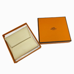 Hermes HERMES Bastia Coin Case Epson Nata Sesame U-Engraved Men's Women's Bicolor Purse