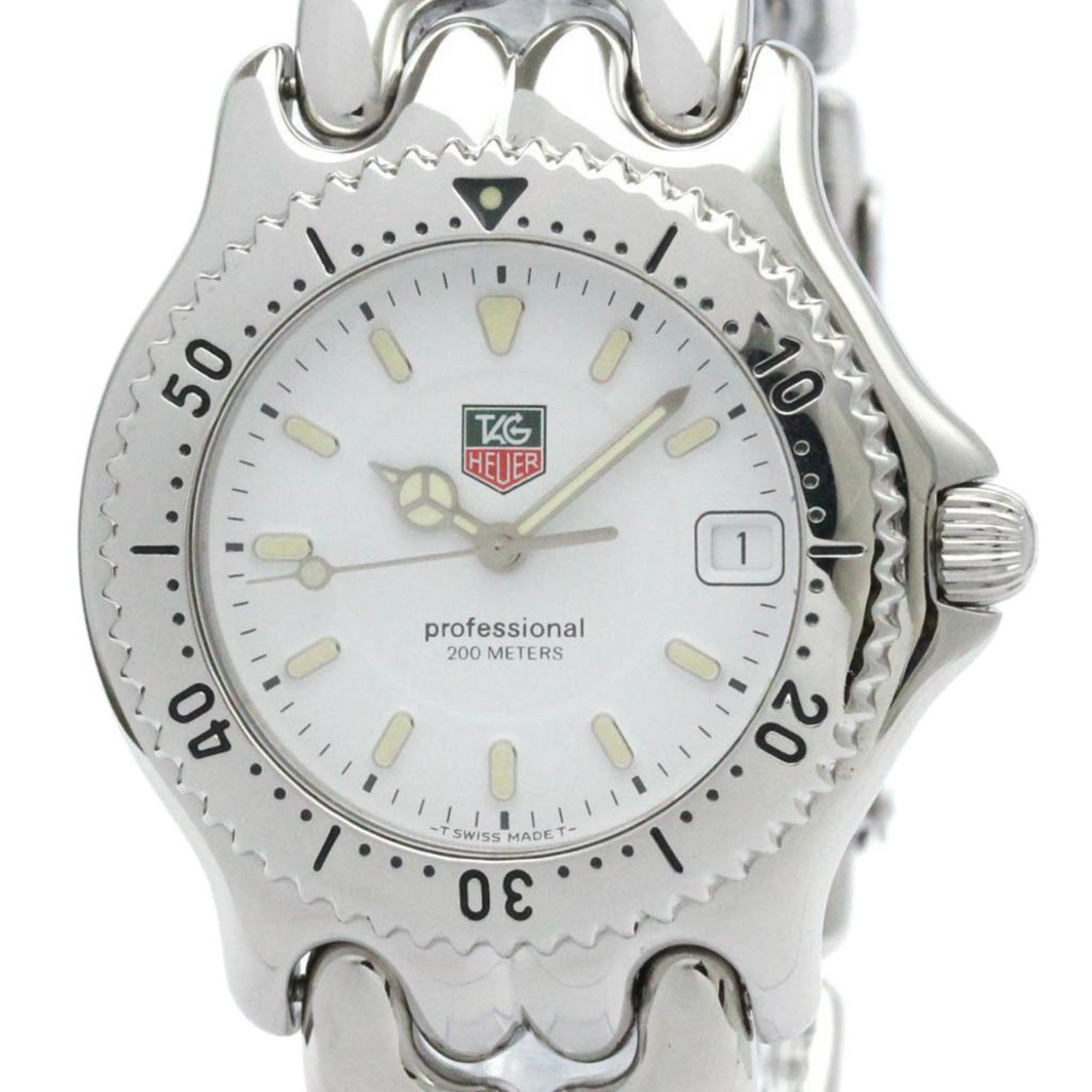 Polished TAG HEUER Sel Professional 200M Steel Quartz Mens Watch WG1110 BF577462