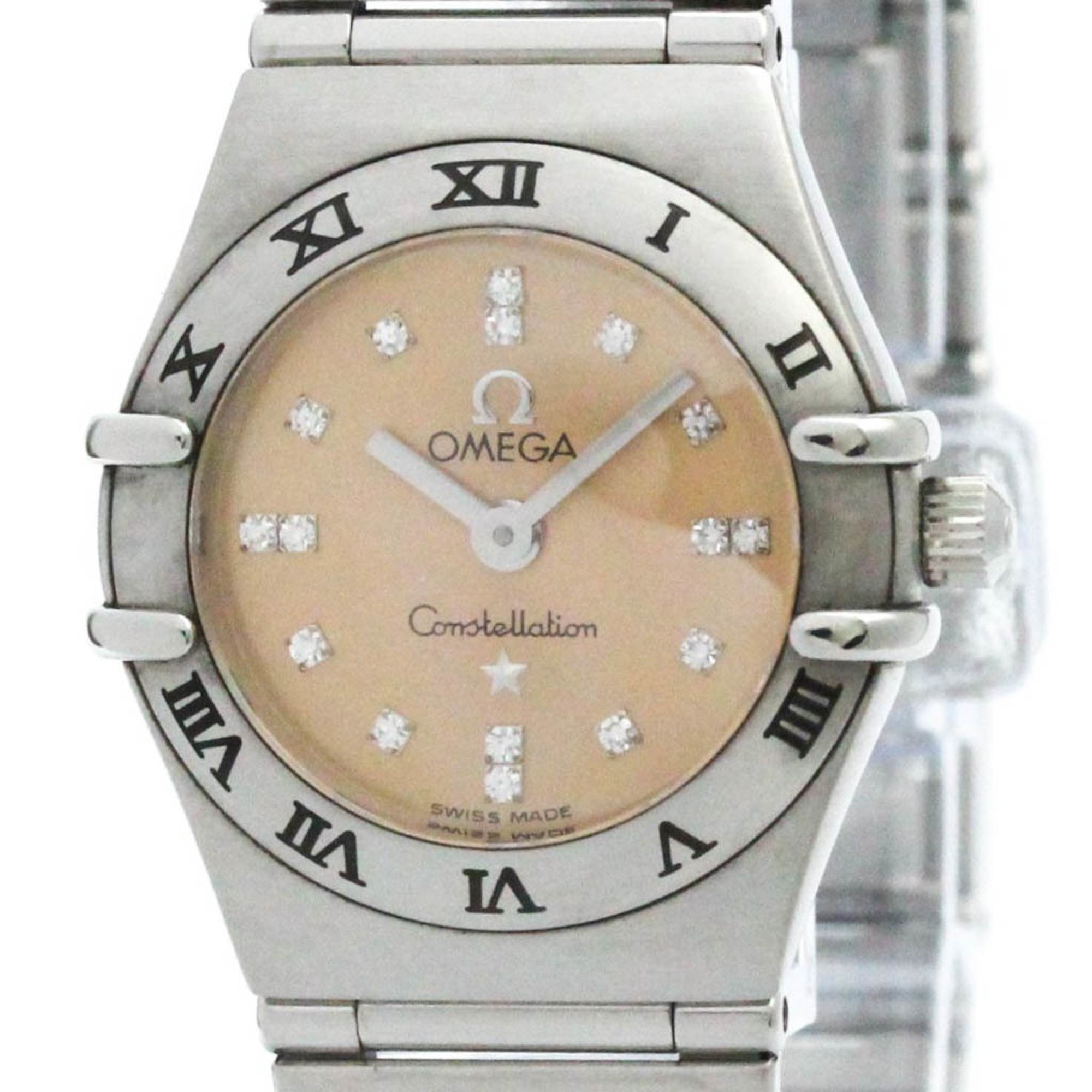 Polished OMEGA Constellation Cindy Crawford Diamond Watch 1564.66 BF577494