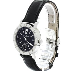 Polished BVLGARI BVLGARI-BVLGARI Steel Automatic Mens Watch BB38SL AUTO BF577497