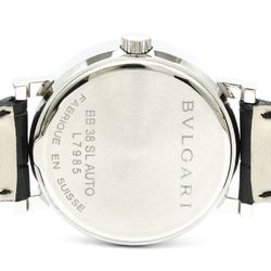 Polished BVLGARI BVLGARI-BVLGARI Steel Automatic Mens Watch BB38SL AUTO BF577497