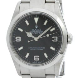 Polished ROLEX Explorer I F Serial Steel Automatic  Mens Watch 114270 BF577455