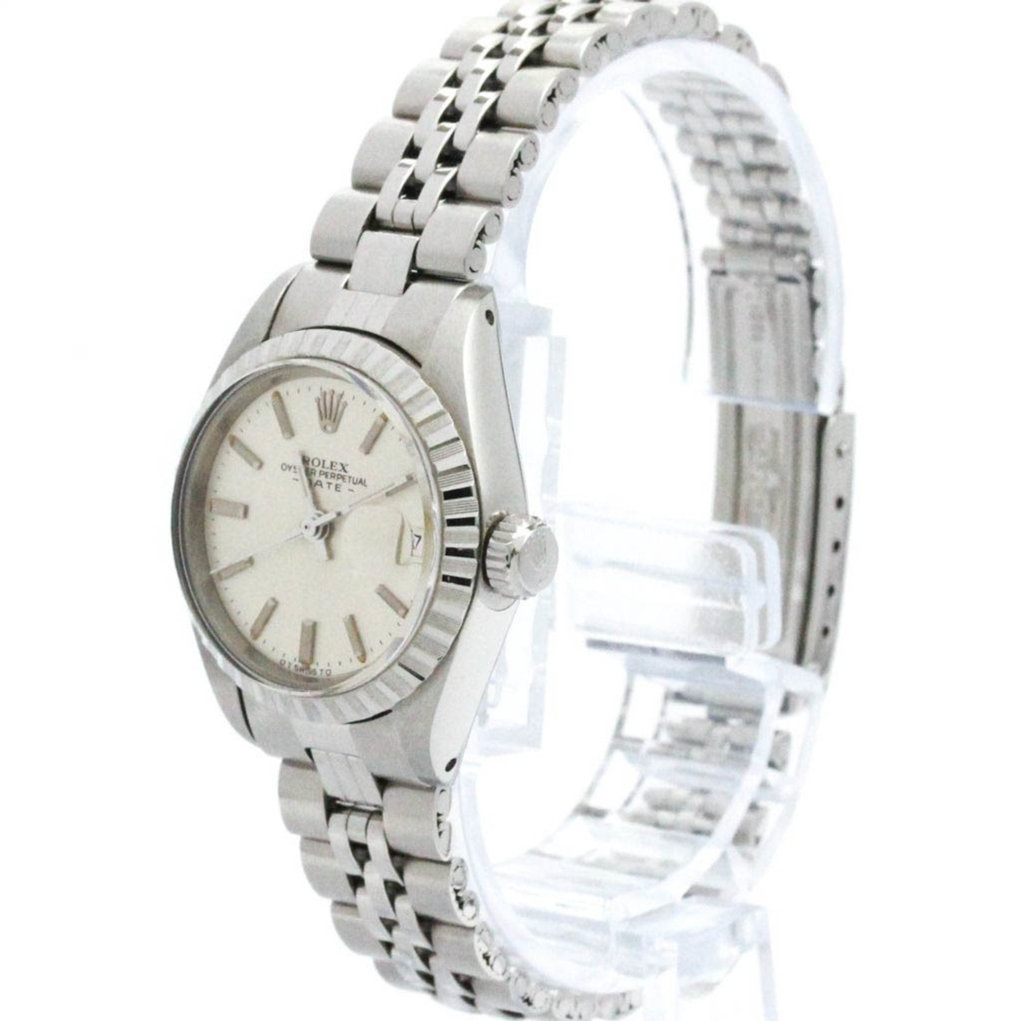 Vintage ROLEX Oyster Perpetual Date 6924 Steel Steel Ladies Watch BF577459