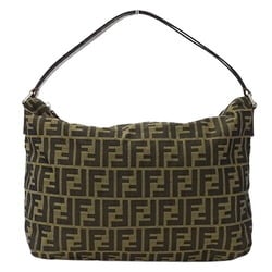 FENDI Women's Shoulder Bag Zucca Nylon Brown