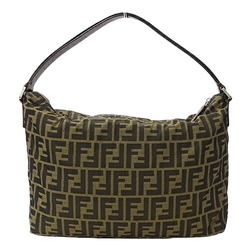 FENDI Women's Shoulder Bag Zucca Nylon Brown