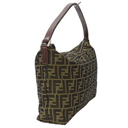 FENDI Women's Shoulder Bag Zucca Nylon Brown