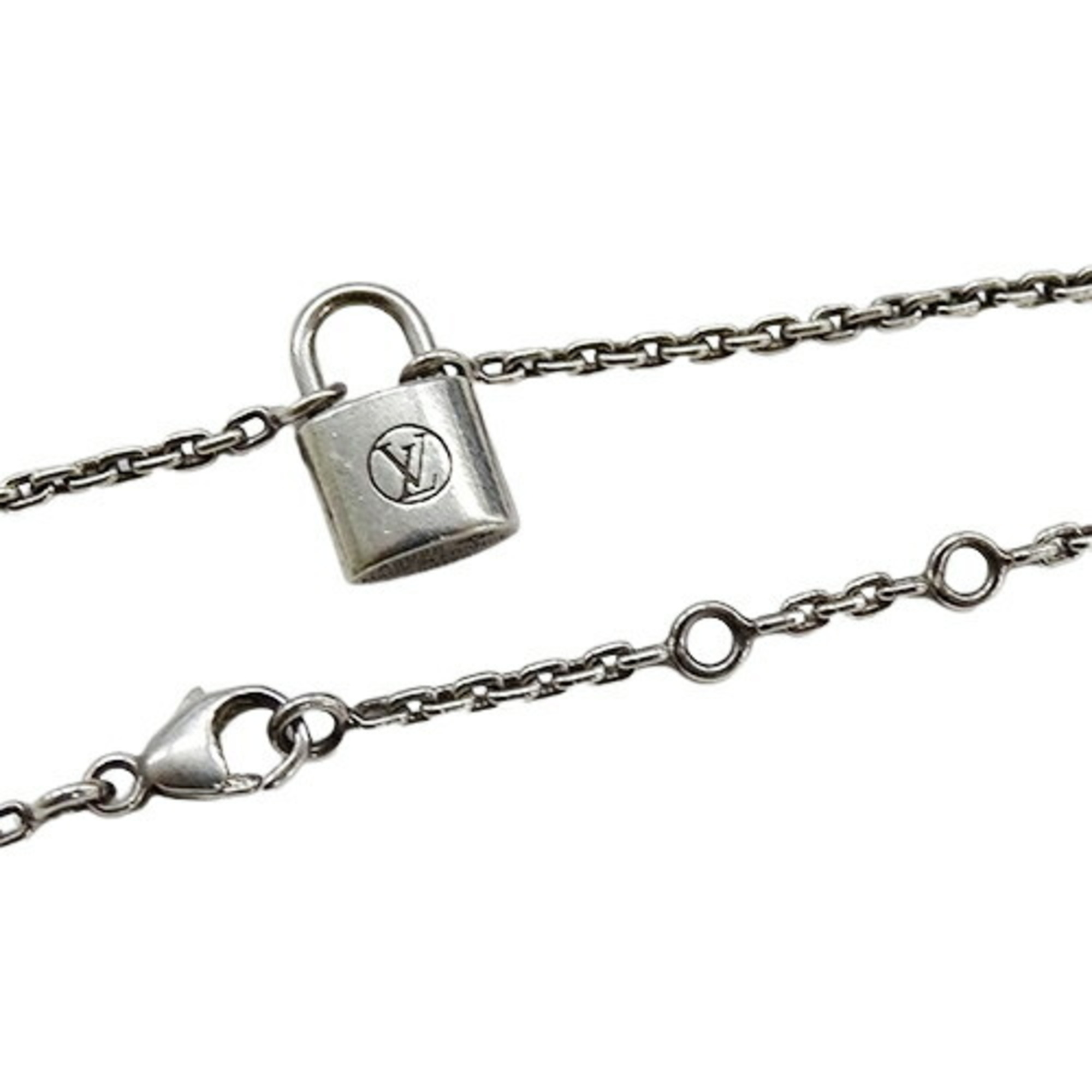 Louis Vuitton LOUIS VUITTON Bracelet for Women and Men SV925 Silver Lockit Q95450 Padlock