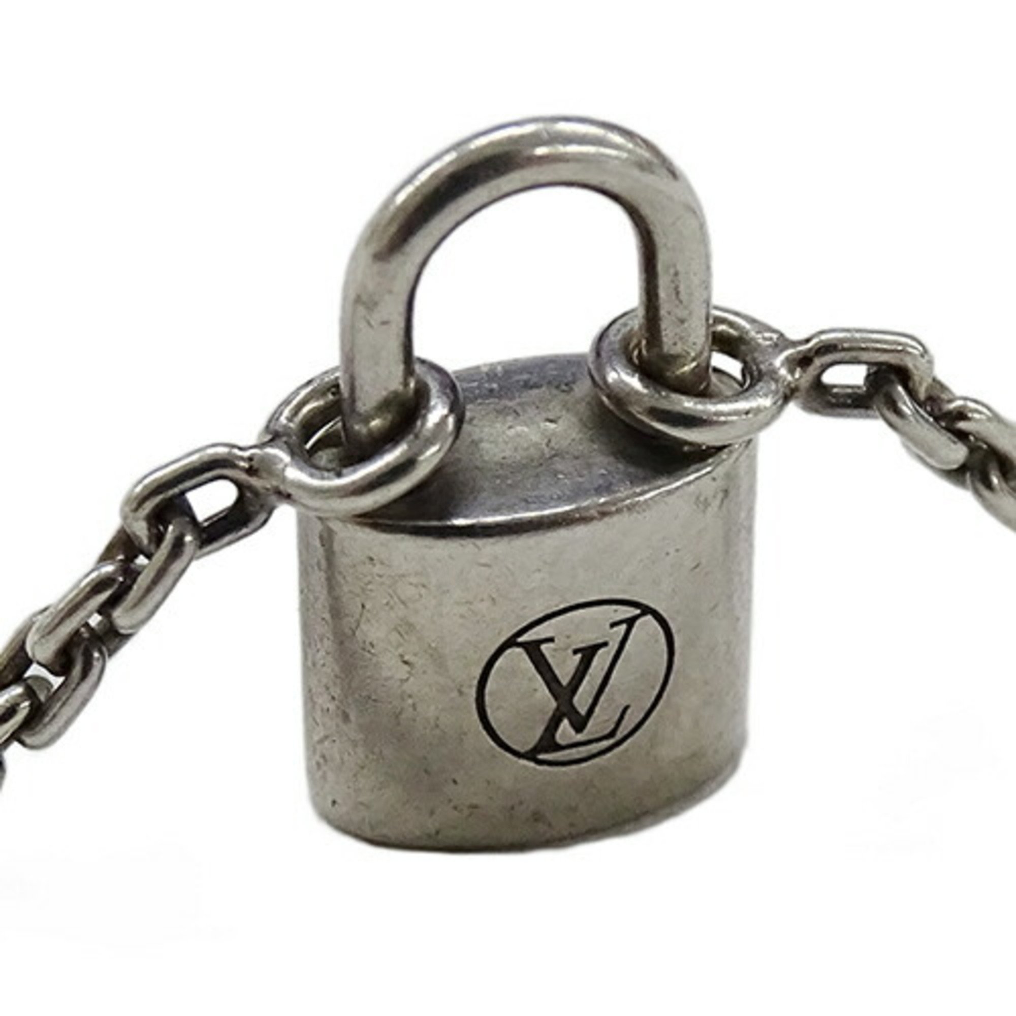 Louis Vuitton LOUIS VUITTON Bracelet for Women and Men SV925 Silver Lockit Q95450 Padlock