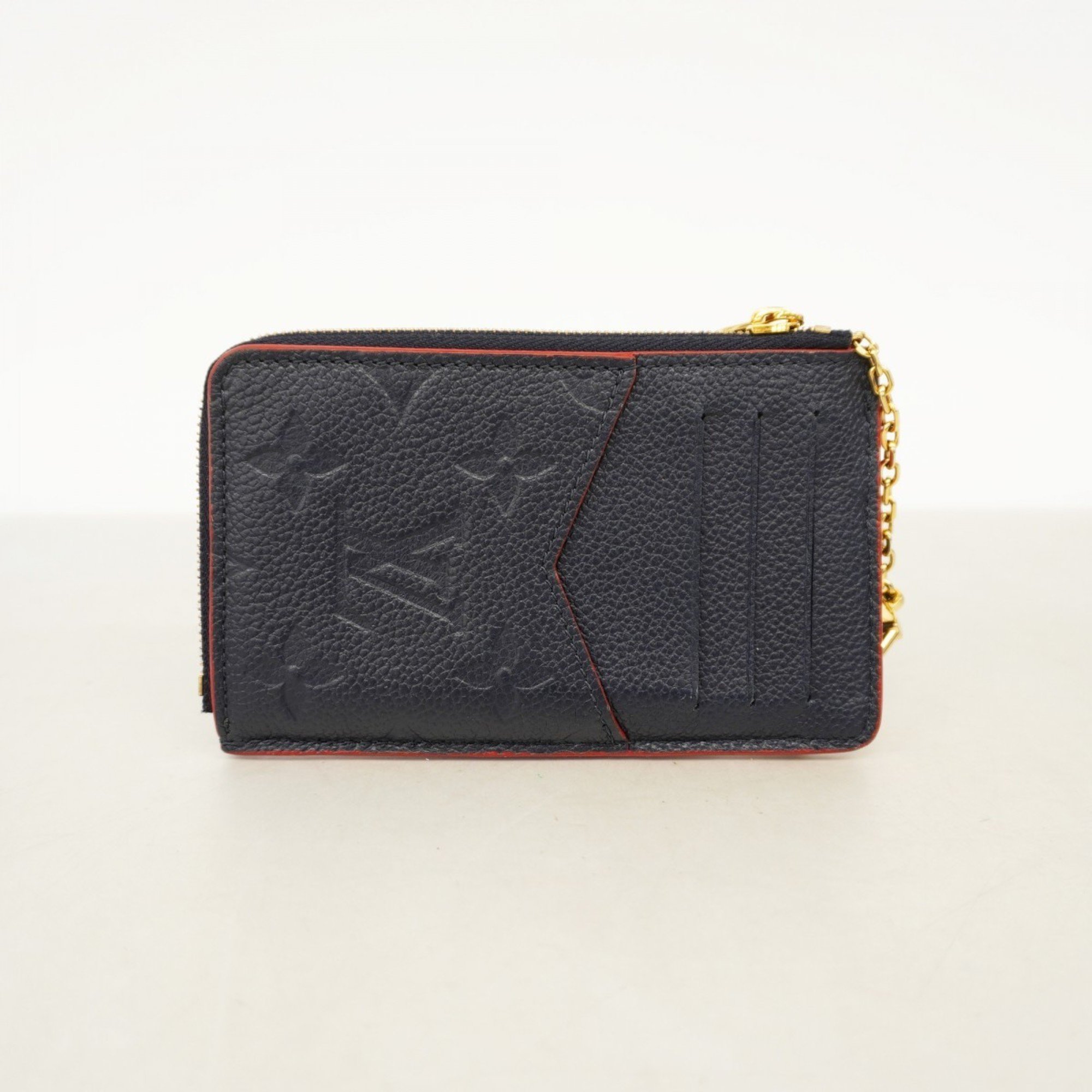 Louis Vuitton Wallet/Coin Case Monogram Empreinte Porte Carte Verso M69420 Marine Rouge Ladies