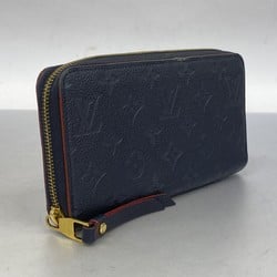 Louis Vuitton Long Wallet Monogram Empreinte Zippy M62121 Marine Rouge Ladies