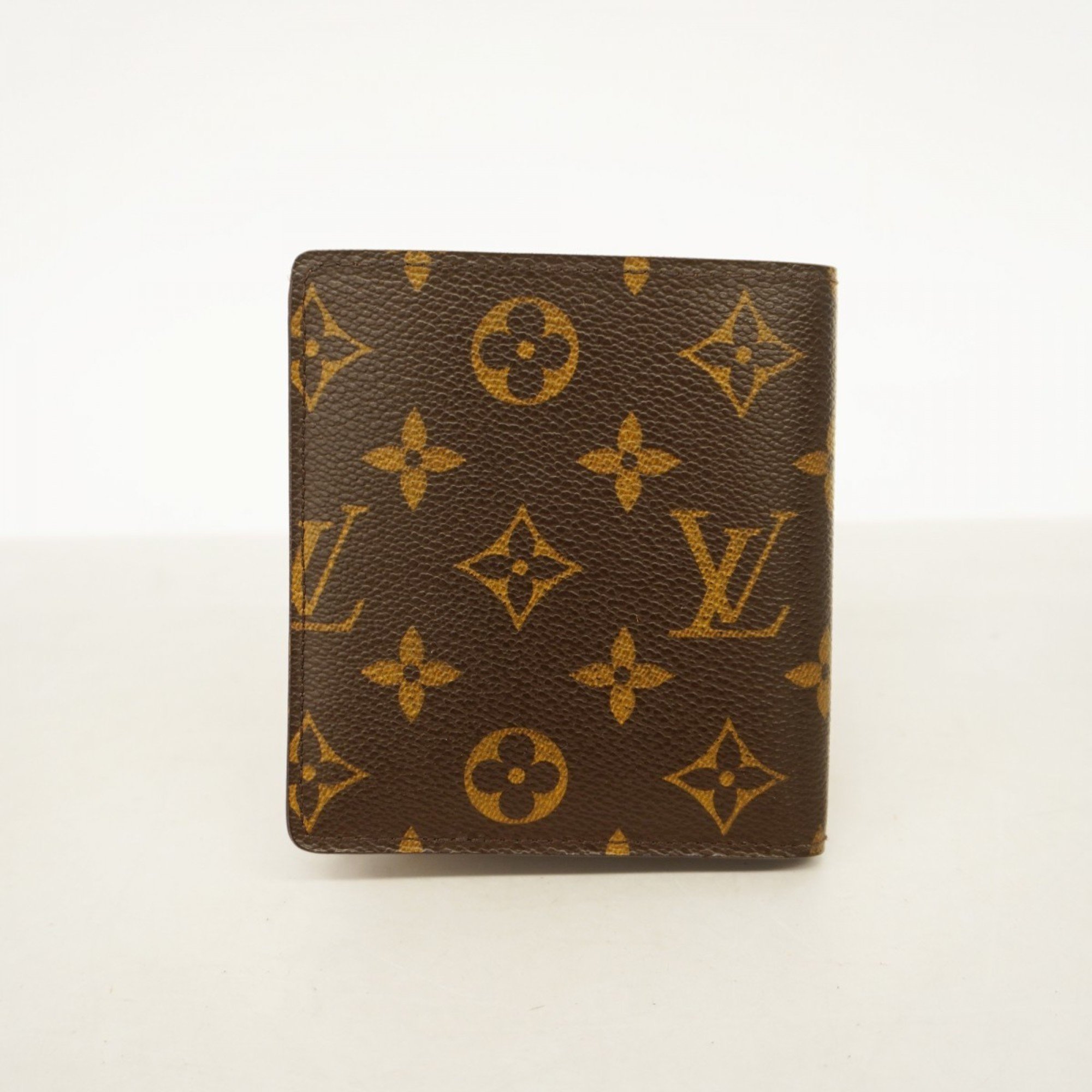 Louis Vuitton Business Card Holder/Card Case Monogram Porte Bier 10 Carte Credit M60883 Brown Men's Women's