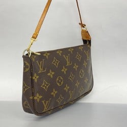 Louis Vuitton Pouch Monogram Pochette Accessoires M51980 Brown Women's