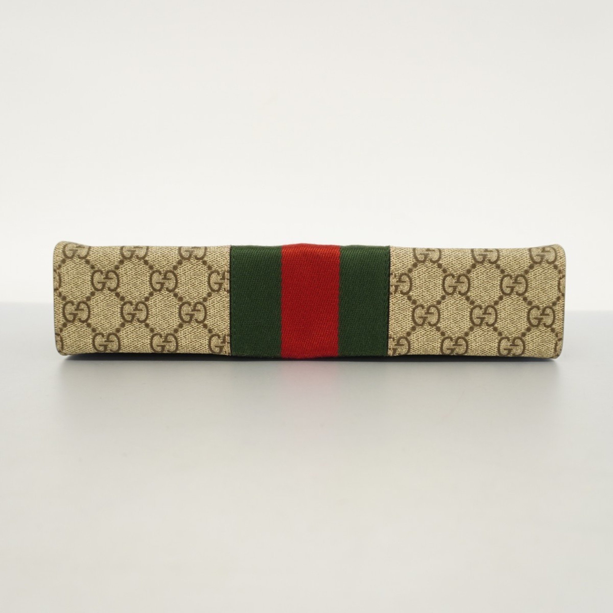 Gucci Clutch Bag GG Supreme Sherry Line 475316 Brown Men's Women's