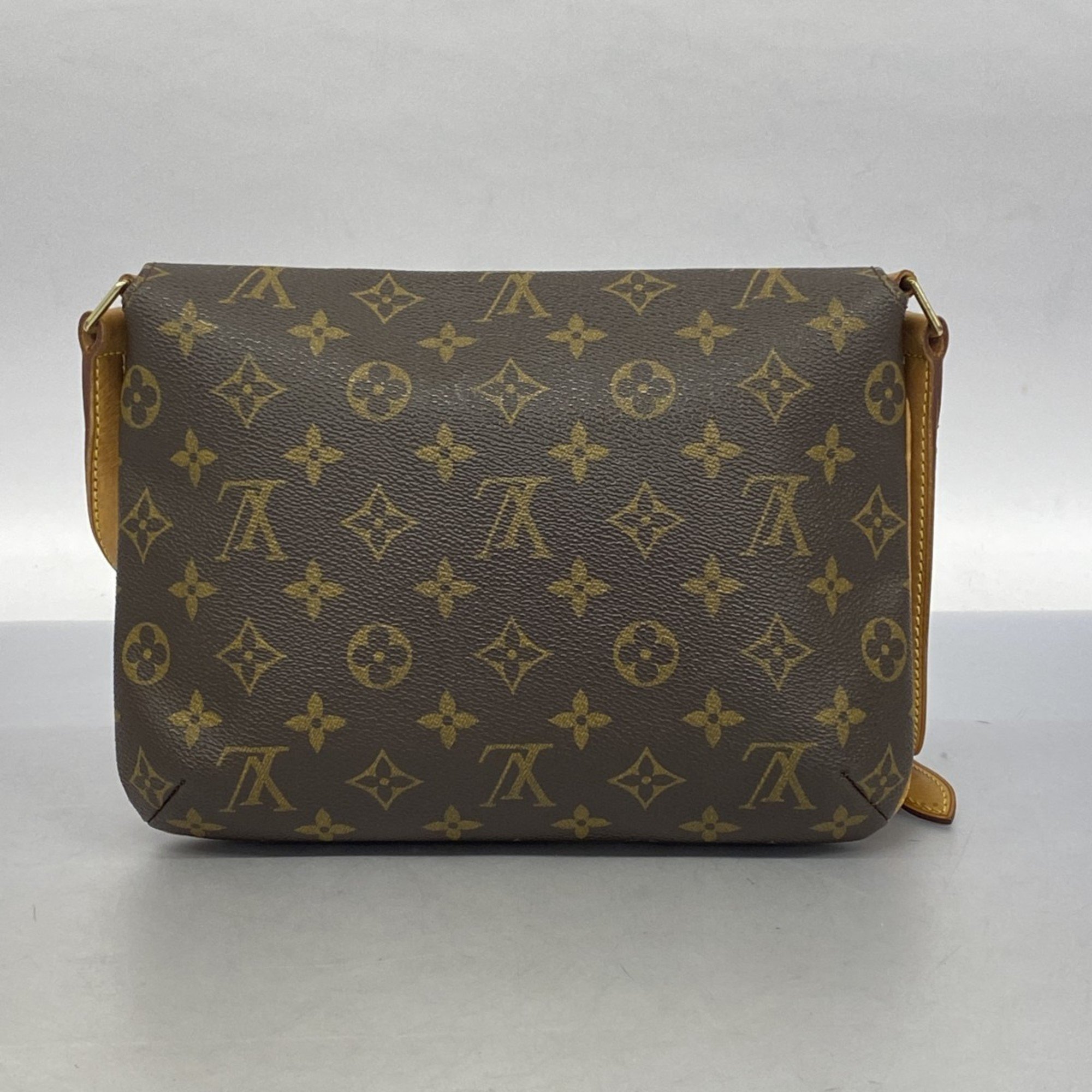 Louis Vuitton Shoulder Bag Monogram Musette Tango Short Strap M51257 Brown Women's