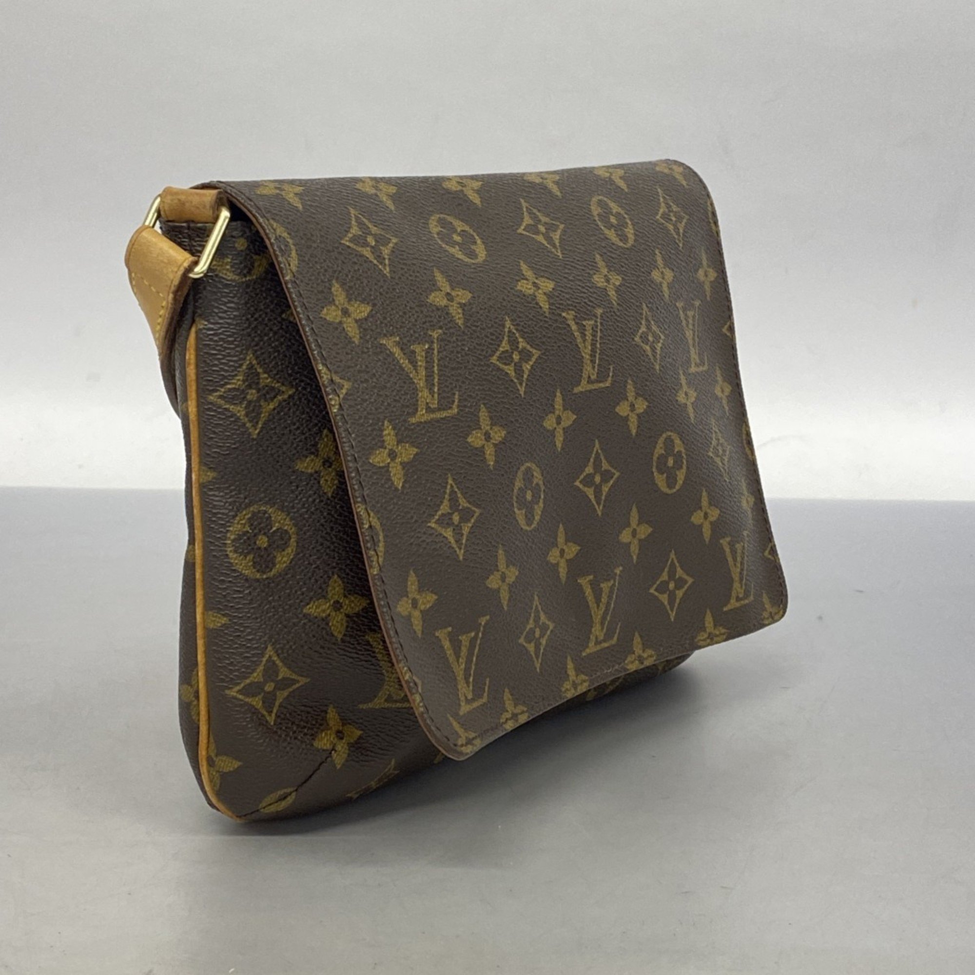 Louis Vuitton Shoulder Bag Monogram Musette Tango Short Strap M51257 Brown Women's