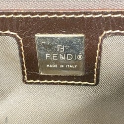 Fendi Handbag Zucca Mamma Bucket Canvas Beige Women's