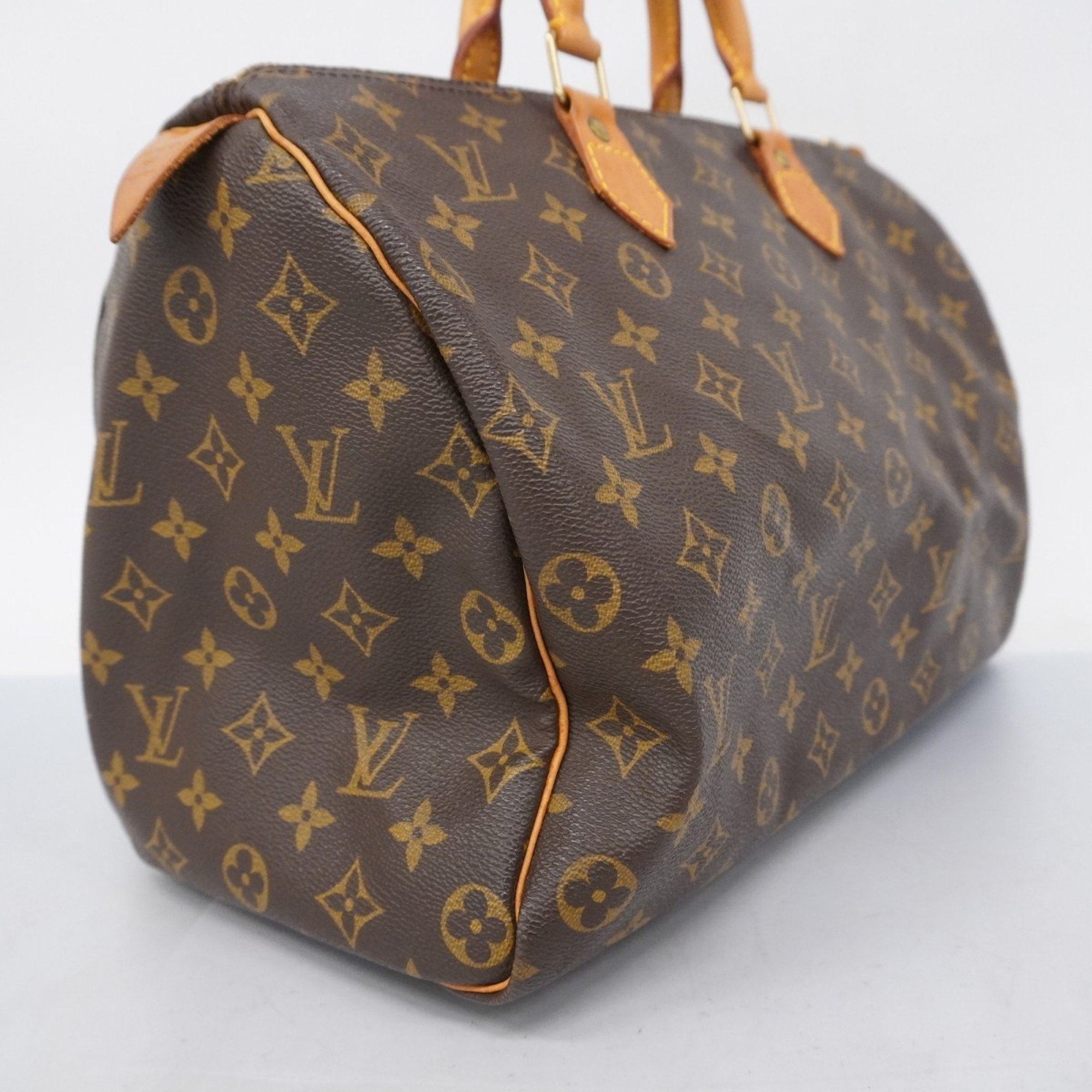 Louis Vuitton Handbag Monogram Speedy 35 M41107 Brown Ladies