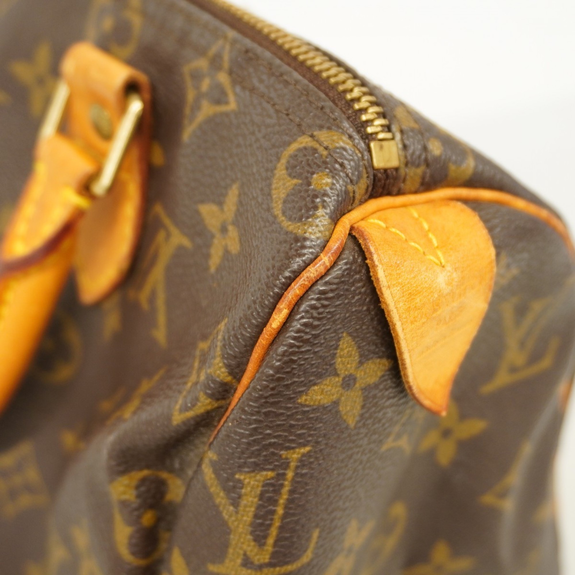 Louis Vuitton Handbag Monogram Speedy 25 M41109 Brown Ladies