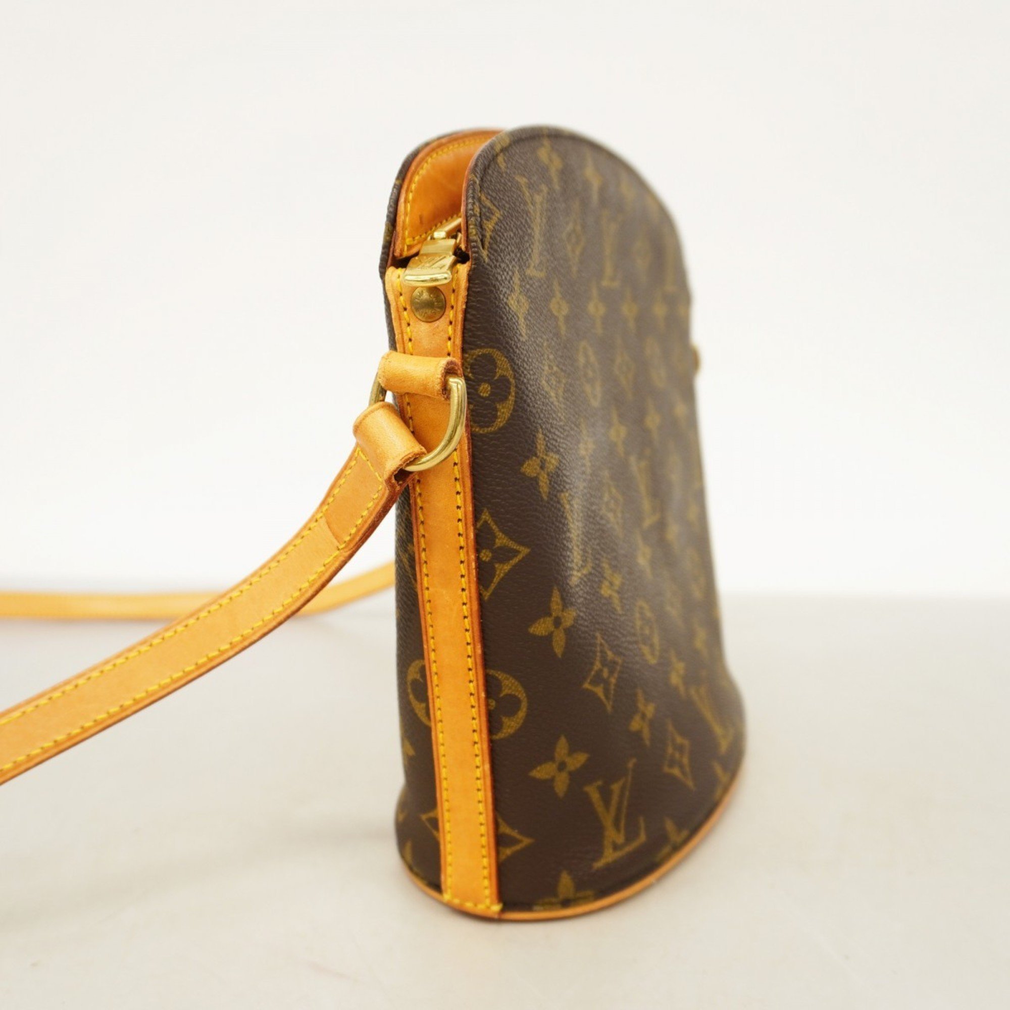 Louis Vuitton Shoulder Bag Monogram Drouot M51290 Brown Women's