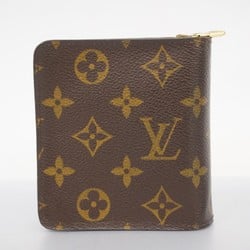 Louis Vuitton Wallet Monogram Compact Zip M61667 Brown Women's