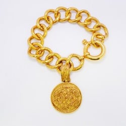 Chanel Bracelet Coco Mark Circle GP Plated Gold Ladies