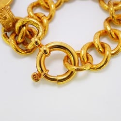 Chanel Bracelet Coco Mark Circle GP Plated Gold Ladies