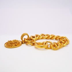 Chanel Bracelet Coco Mark Circle GP Plated Gold Ladies