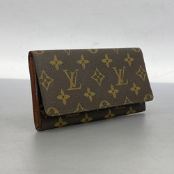 Louis Vuitton Long Wallet Monogram Portefeuille Yen M61818 Brown Men's Women's