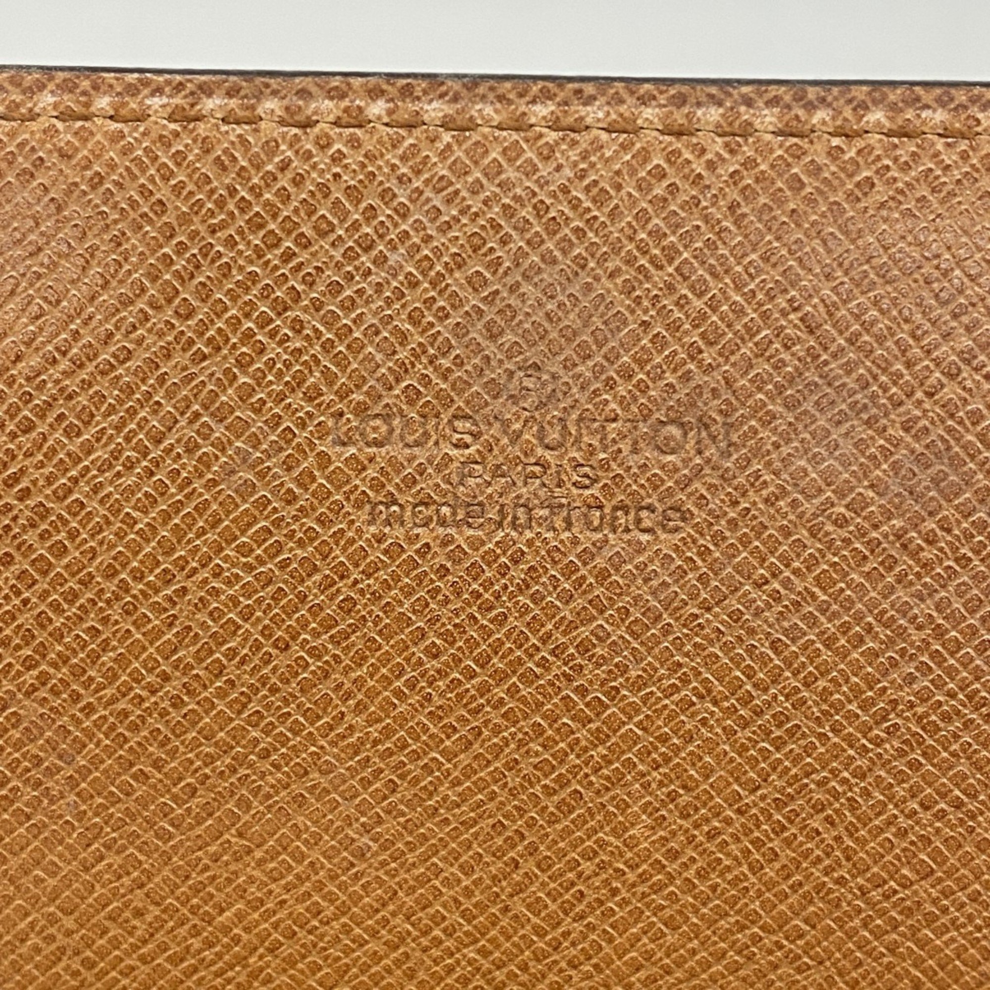 Louis Vuitton Long Wallet Monogram Portefeuille Yen M61818 Brown Men's Women's