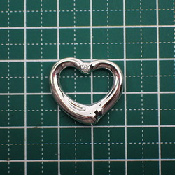 TIFFANY 925 diamond heart pendant