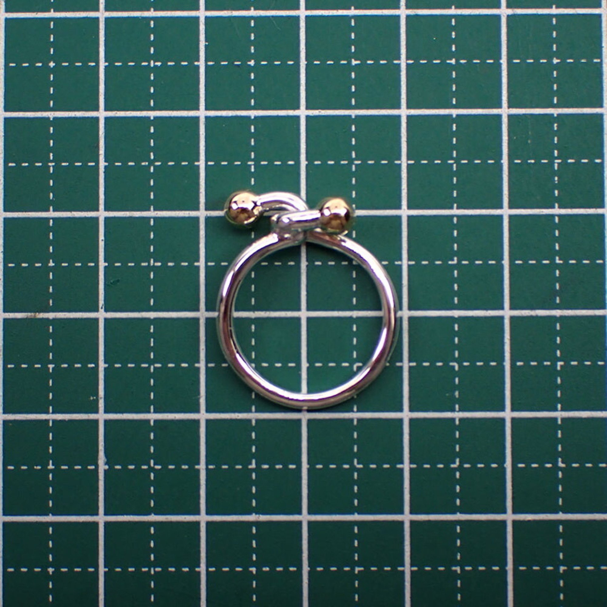 TIFFANY 925 750 Hook and Eye Combination Ring Size 5