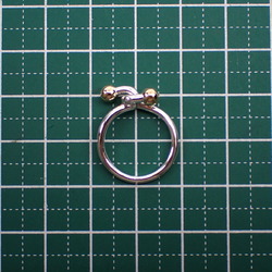 TIFFANY 925 750 Hook and Eye Combination Ring Size 5