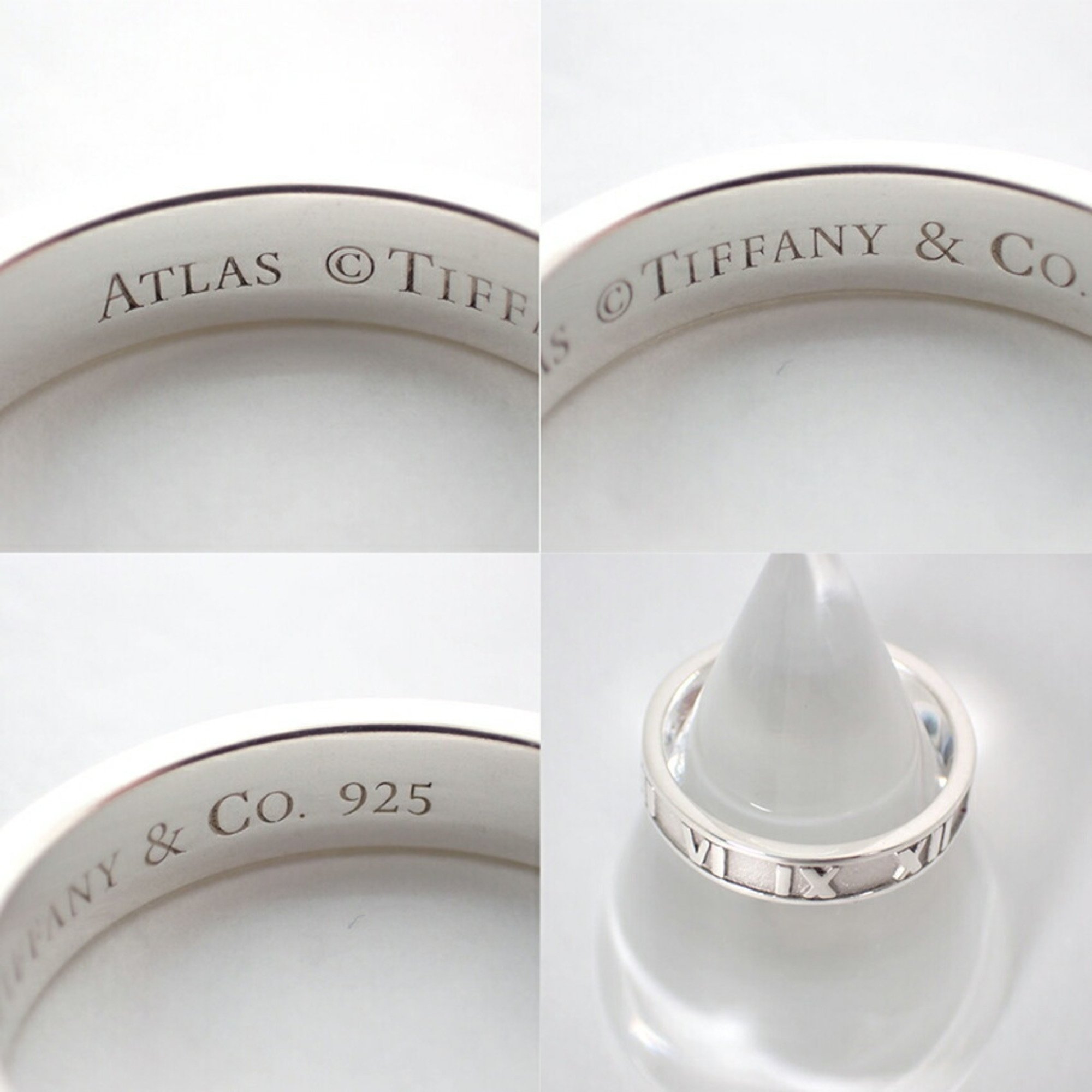 TIFFANY 925 Atlas Narrow Ring Size 8.5