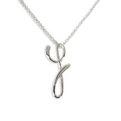 TIFFANY 925 Initial Y Pendant Necklace