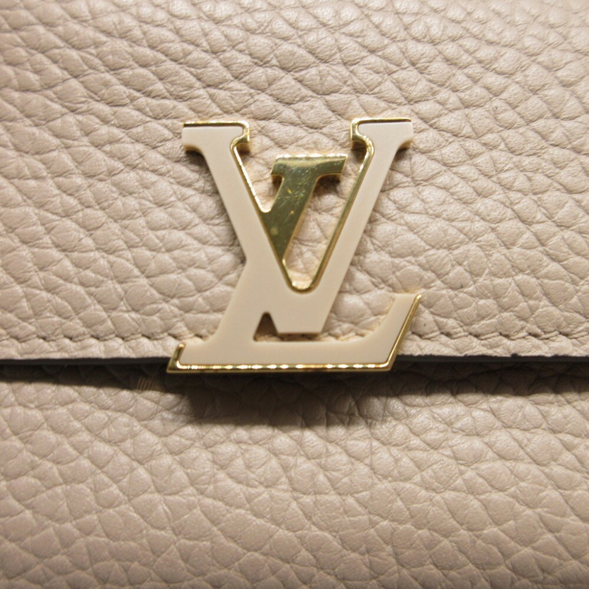 Louis Vuitton Portefeuille Capucines XS M68747 Taurillon Leather Gale Compact Wallet 2258LOUIS VUITTON