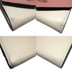 Louis Vuitton Portefeuille Lock M63978 Taurillon Leather Pink Compact Wallet 0480LOUIS VUITTON