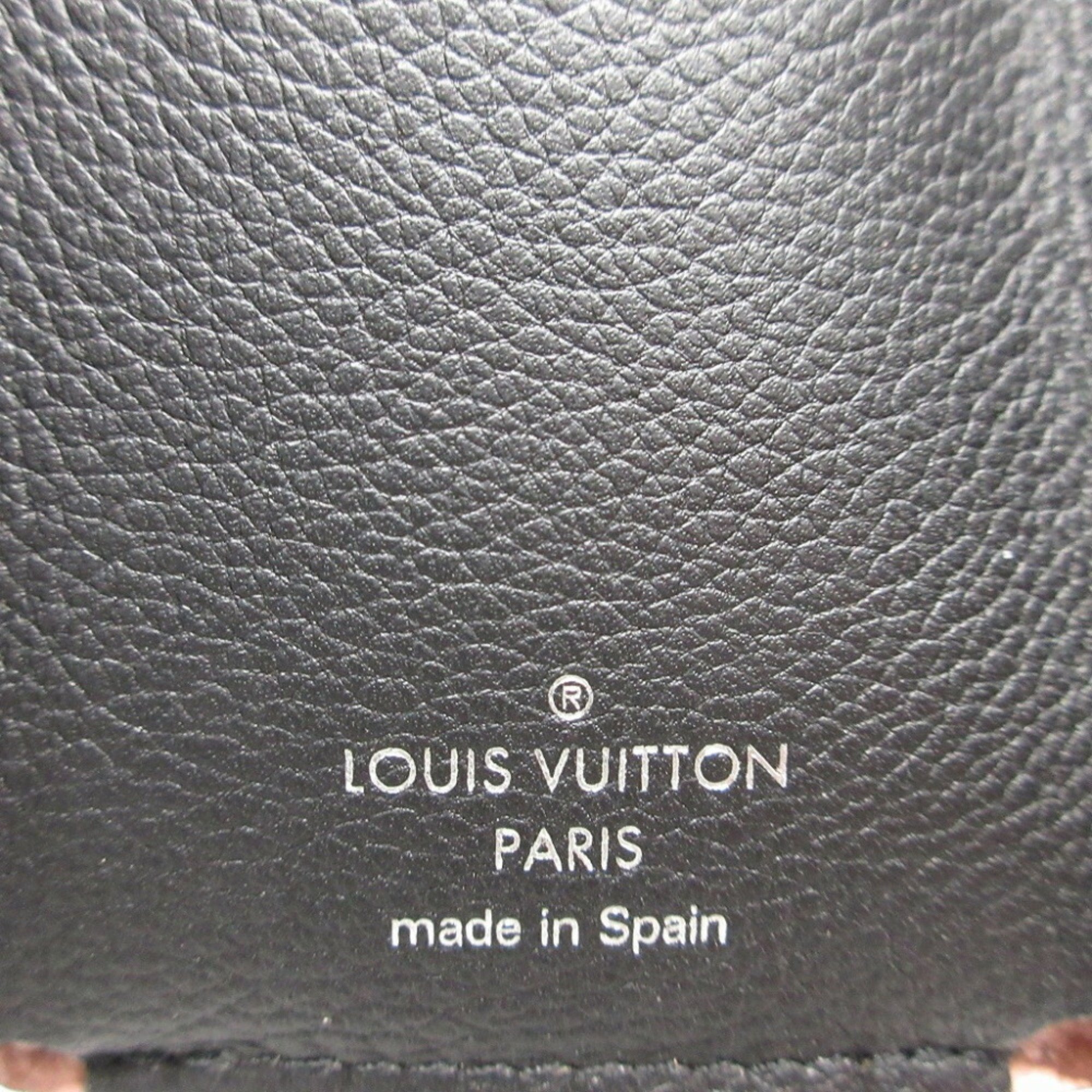 Louis Vuitton Portefeuille Lock M63978 Taurillon Leather Pink Compact Wallet 0480LOUIS VUITTON