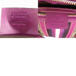 Gucci GG Supreme Boston Bag Handbag Purple Stripe 1065GUCCI