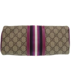 Gucci GG Supreme Boston Bag Handbag Purple Stripe 1065GUCCI