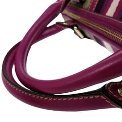 Gucci GG Supreme Boston Bag Handbag Purple Stripe 1065GUCCI